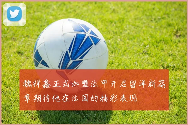 魏祥鑫正式加盟法甲开启留洋新篇章期待他在法国的精彩表现
